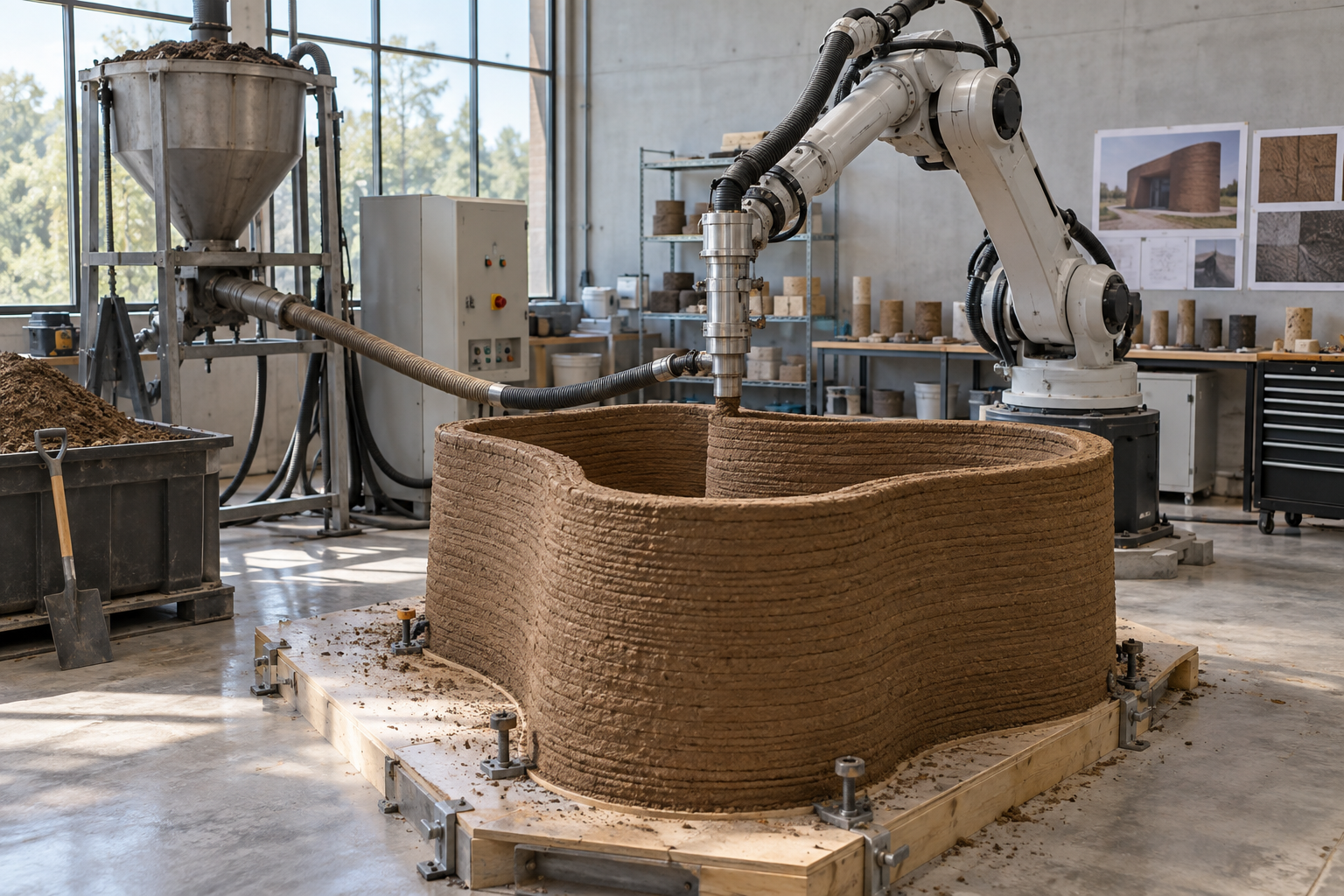 Terra como forma de concretagem: pesquisa procura reduzir desperdício na obra